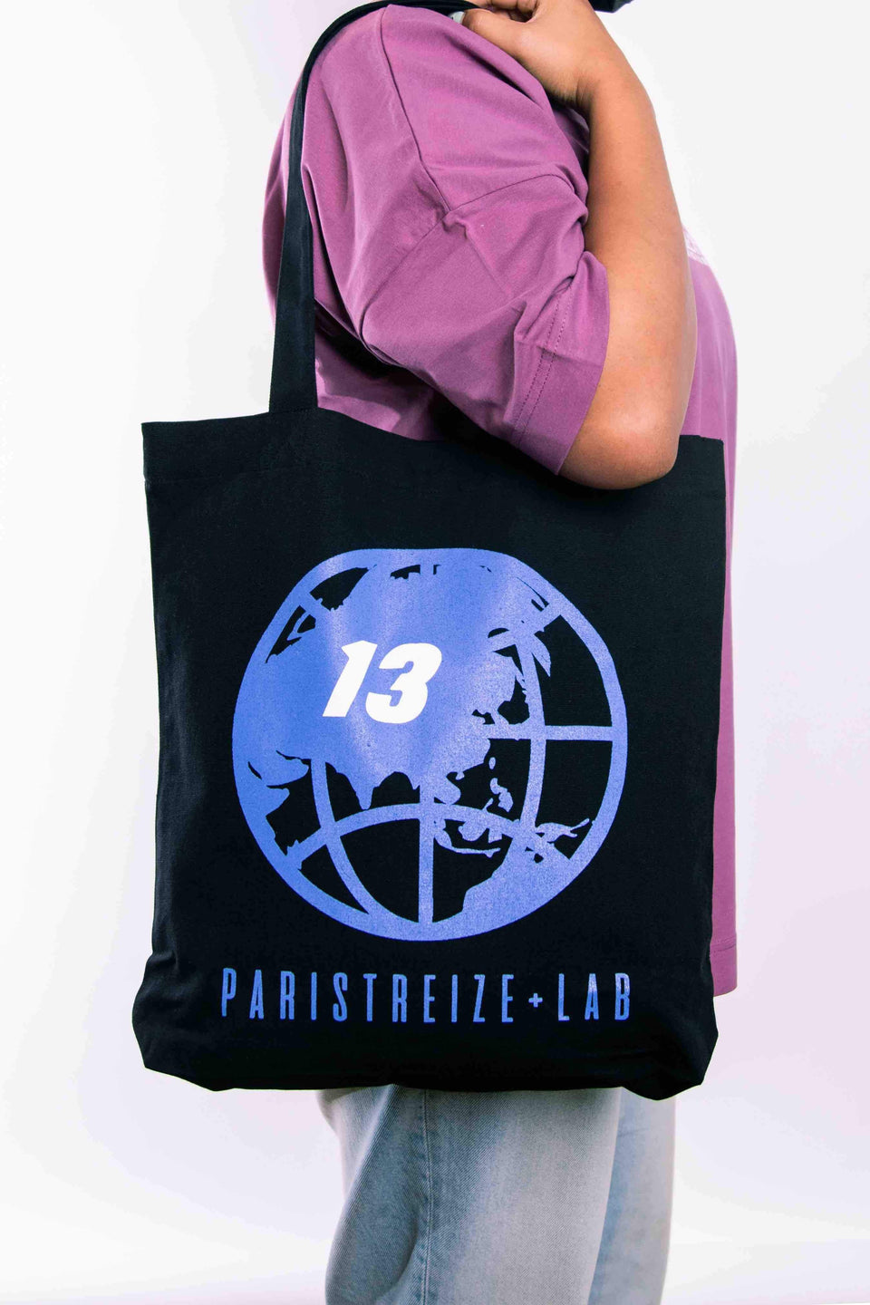 tote bag noir logo PARISTREIZELAB