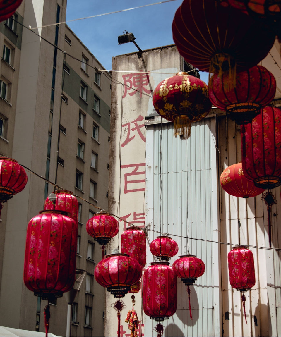 Photo Paris Lanternes Chinoises Rouges - Paristreizelab