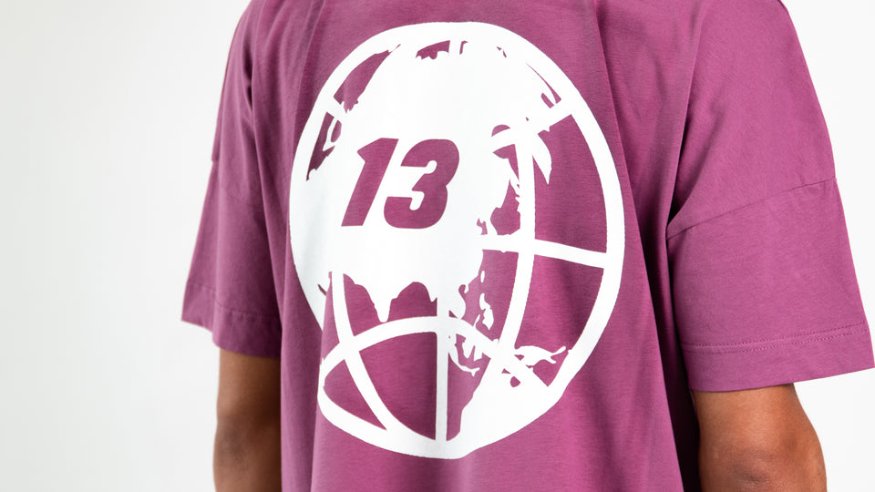 tee shirt oversize violet logo Paristreizelab