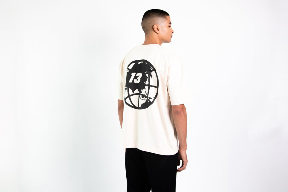 tee shirt oversize homme logo Paristreizelab de dos