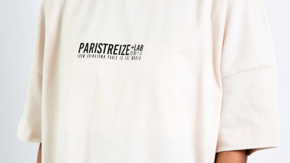 tee shirt oversize logo Paristreizelab